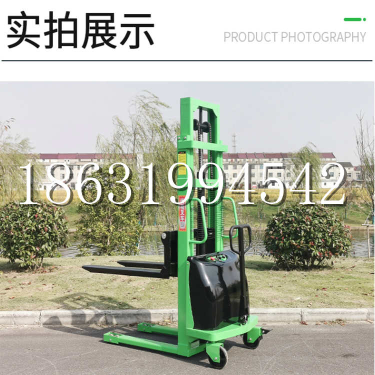 蒙阴县电动叉车堆高车液压铲车电瓶1吨2吨站驾步行式小型全自动叉车